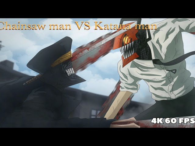 Chainsaw man VS Katana man FULL FIGHT | 4K 60FPS | CHAINSAW MAN