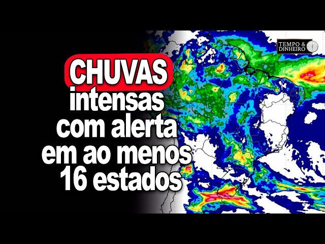 Calorão no RS acima de 40º e chuvas intensas com alerta em ao menos 16 estados