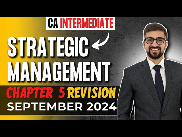 CA Inter SM Chapter 5 Revision | ICAI May 2025 Exams | SM Bullet Revision | Neeraj Arora