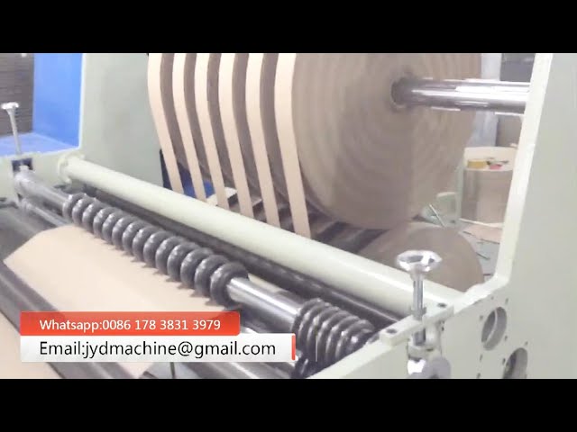 Automatic Kraft Jumbo  Paper Roll Slitting Rewinding Machine