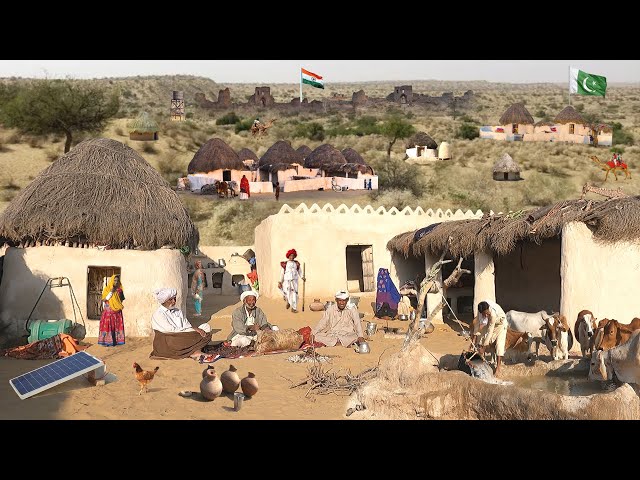 How Pakistani Poor People Living in Desert at India Pakistan Border Zero Line | Desert Life Pakistan