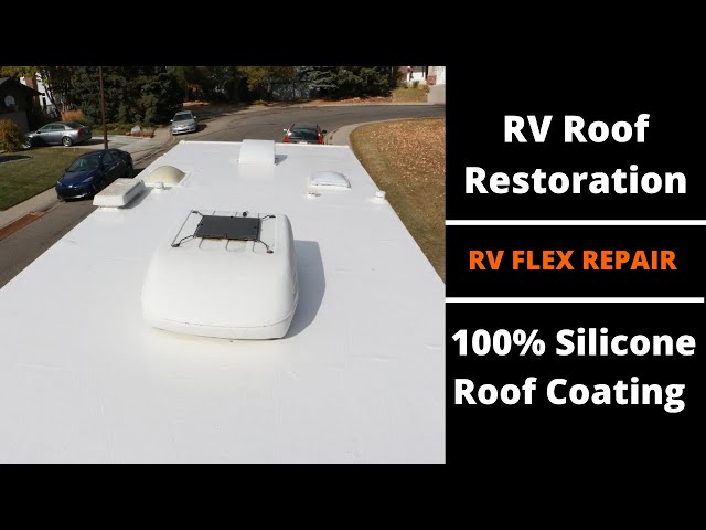 Ziollo RV Flex Repair 100% Silicone Roof Coating - Full RV Roof Restoration