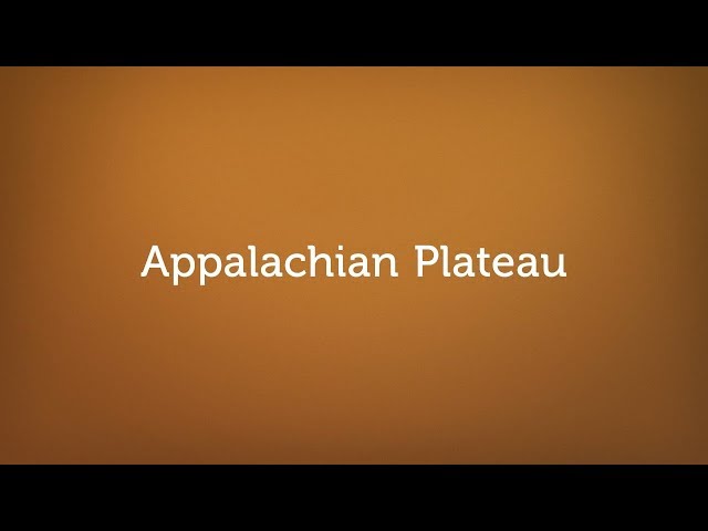 Alabama Soils: Appalachian Plateau