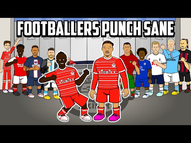 👊FOOTBALLERS PUNCH SANE👊 (Feat Ronaldo Messi Haaland Frontmen 5.10)