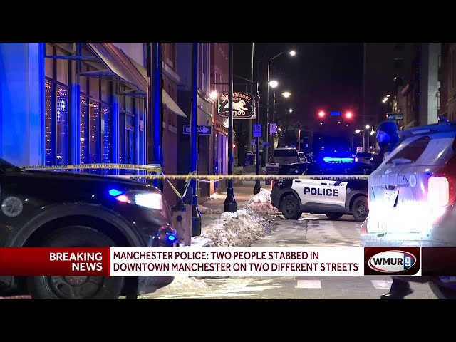 2 people sent to the hospital following stabbing in Manchester Friday night