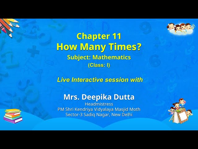 NCERT_CLASS 1_ Chapter 11: How many times? _Mathematics _Live