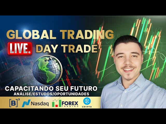 🌐 Global Trading | C/ Adriel Live Day Trade Mini Índice Mini Dólar Forex Nasdaq Ouro Crypto 13.02.25