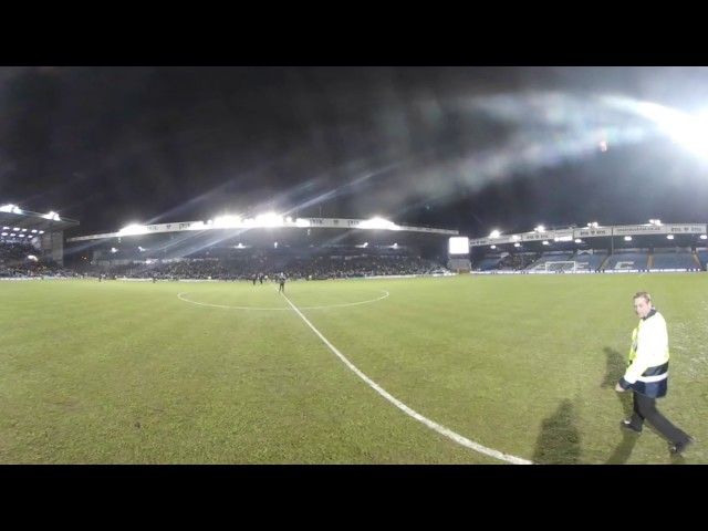 Watch the Pompey team emerge from the Fratton Park tunnel in 360°