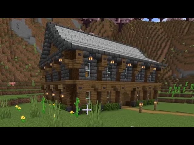 Minecraft house tutorial ( exterior )