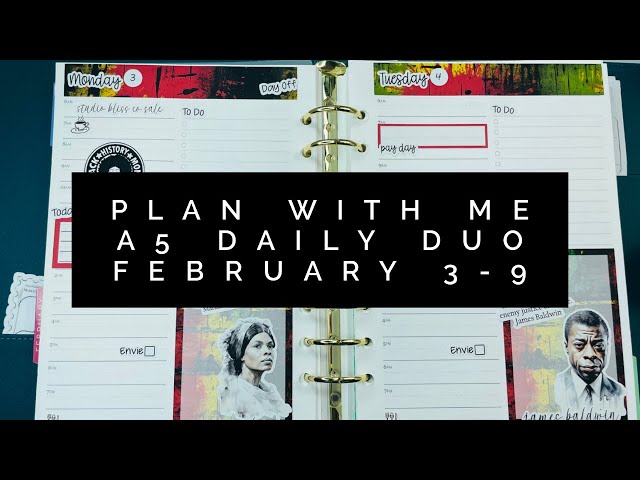 Plan With Me | A5 Daily Duo | February 3-9