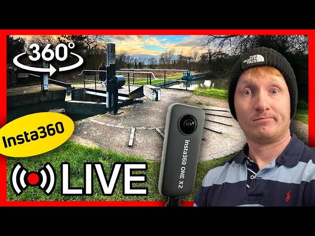 Walk along the canal in 360° Live Stream (insta360 X2)