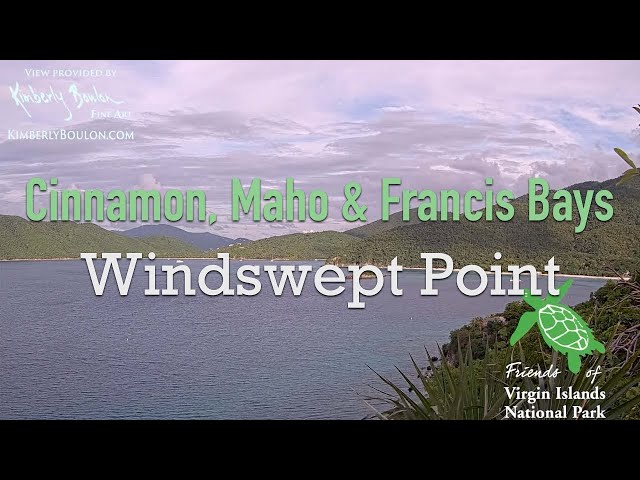 Windswept Point live Webcam on Cinnamon, Maho, and Francis Bays USVI National Park