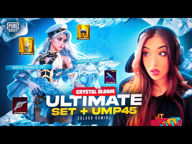 NEW GLACIER UMP + ULTIMATE SET OPENIING || CRYOFROST UMP-45 || CRYSTAL BLOOM SPIN || PUBGM