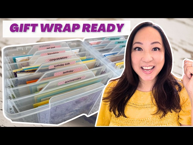 How to Organize Gift Wrap and Cards for Any Celebration | VLOGmas 2024 Day 21