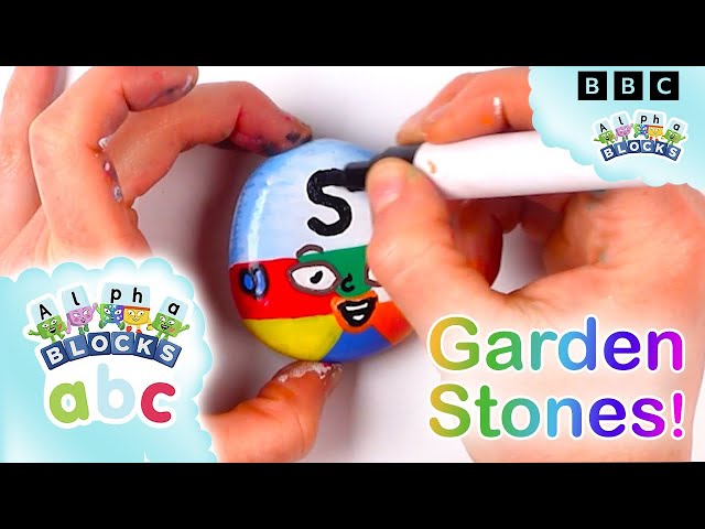 Making Alphablocks From Garden Stones! | DIY | Stone Art | Phonics