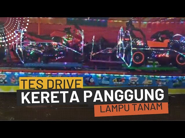 Tes drive Kereta panggung mobil aki lampu tanam