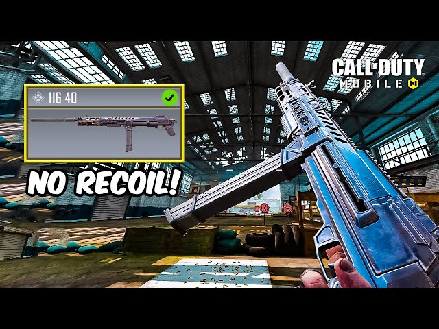 HG 40 NO RECOIL ON COD MOBILE