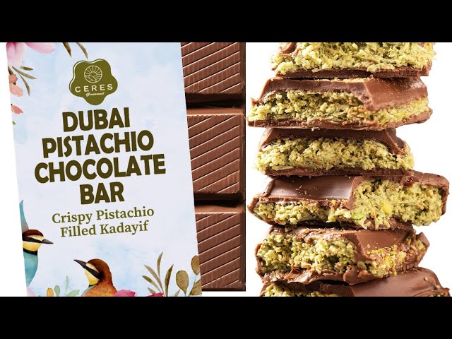 Dubai viral chocolate khunafa bar recipe #khunafachoclate #pistachio #chocolate #khunafa #kanafeh