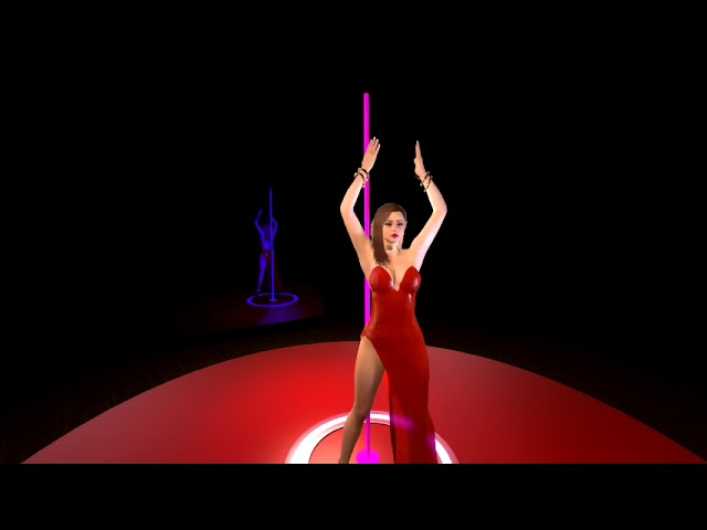 Christina Aguilera - Express (another pole dance animation) [VR180] [MMD] [VaM]