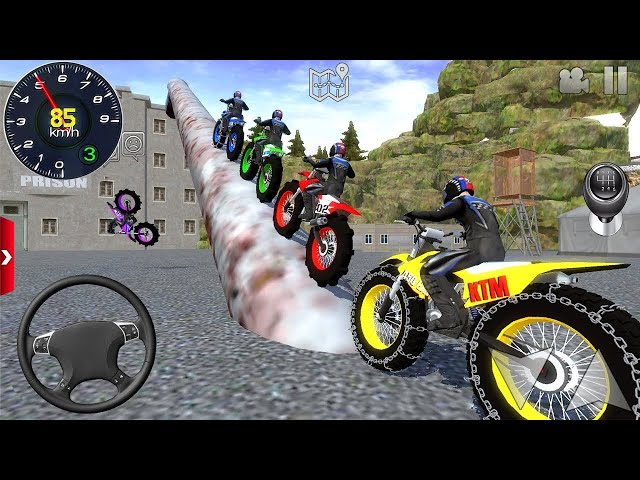 Juego de Motos - Extrema de Motocicletas #2 - Offroad Outlaws For Android / IOS Mud Driving gameplay