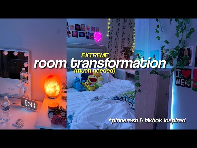 extreme room transformation + room tour| pinterest and inspired