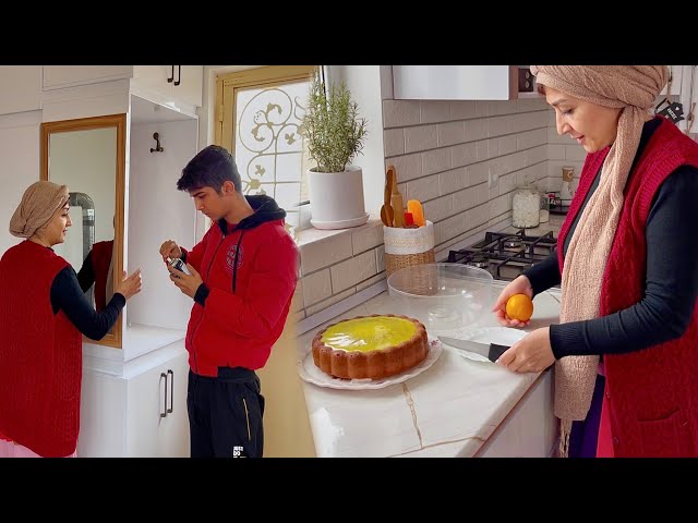 From fixing the glass to baking an orange cake: A special day at home for Father’s Day! 🛠️🍊🍰