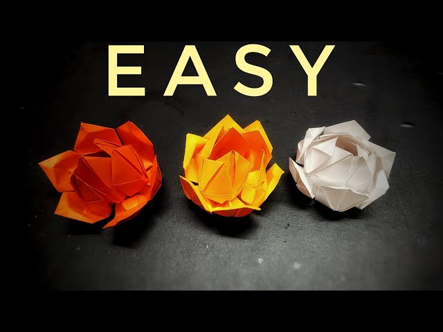 How to Make Origami Lotus | How To Make Flowers With Paper | Easy Lotus Flower Origami