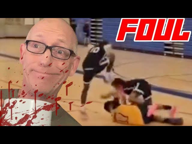 Black Teen Stomps On Head of Asian Kid During School Basketball Game