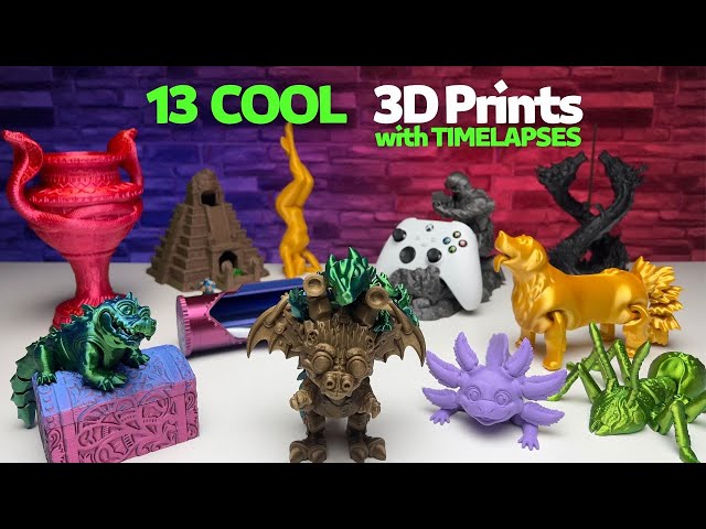 Best 3D Printed Things and Animals with 3D Printer Creality Ender 3 V3 KE - Review!