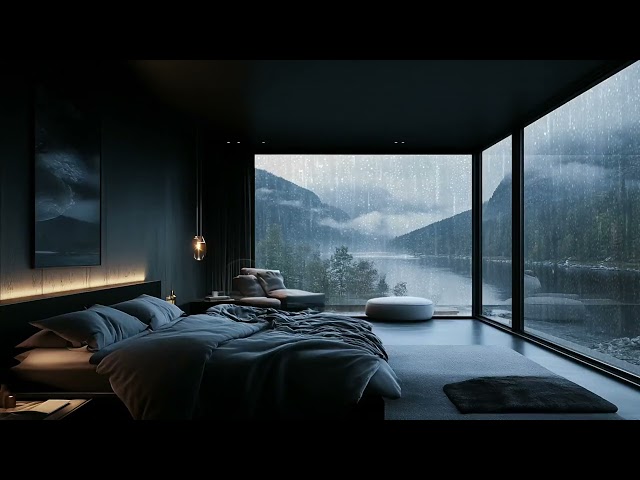 Rain Sounds for Sleeping⚡Sound Rain & Thunder on Cozy Room for Sleep Quickly, Improve Sleep Quality