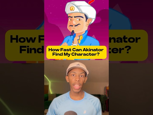 How Fast Can Akinator Find My Character? 🤔 #shorts