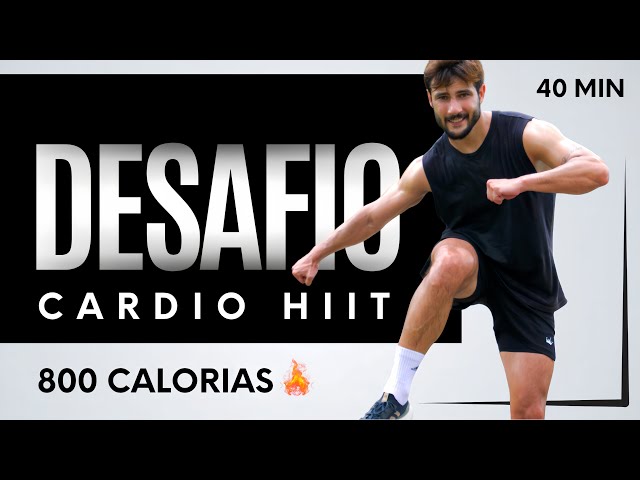 40 MIN CARDIO HIIT para gastar 800 calorias e perder barriga em casa