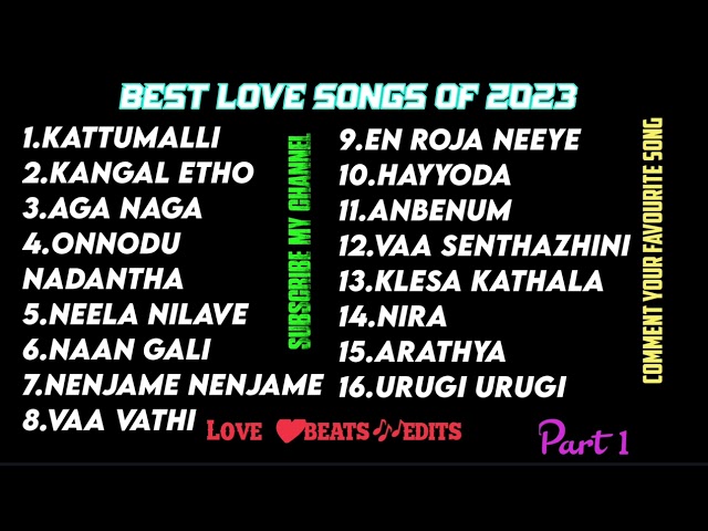 Best songs of 2023 love song collection