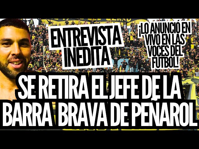 ¡INÉDITO! JEFE DE BARRA BRAVA DE PEÑAROL DICE EN VIVO QUE DEJA SU CARGO Y CUENTA DETALLES INTERNOS