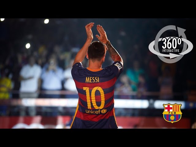 AWESOME - FC Barcelona's 2015/16 unveiling on 360º CAM