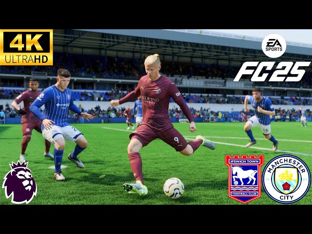 FC 25 - IPSWICH TOWN VS MANCHESTER CITY - PORTMAN ROAD - PREMIER LEAGUE 24/25 - ULTRA REALISM 4K