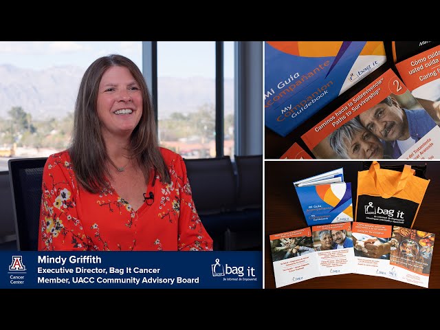 Meet the Community Advisory Board Mindy Griffith and Bag It- University of Arizona Cancer Center