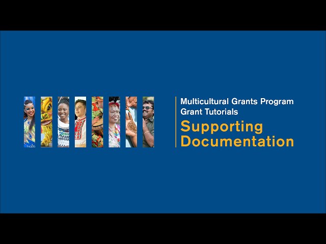 Multicultural Affairs Grant Tutorials: Supporting Documentation