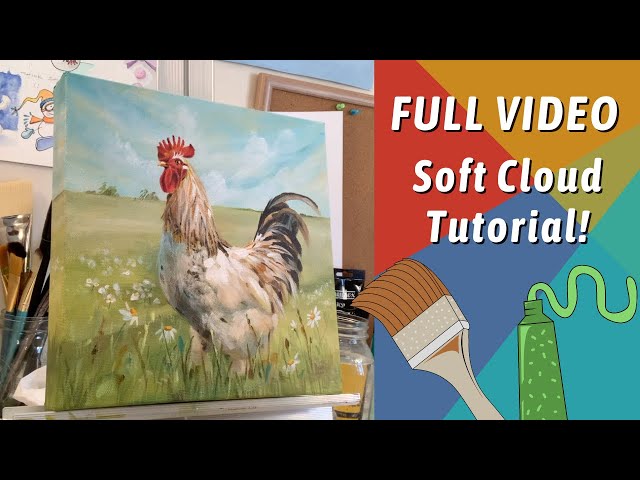 ACRYLIC PAINTING ROOSTER! Tips and Tricks for Painting BACKGROUNDS! By: Annie Troe with TRACEABLE