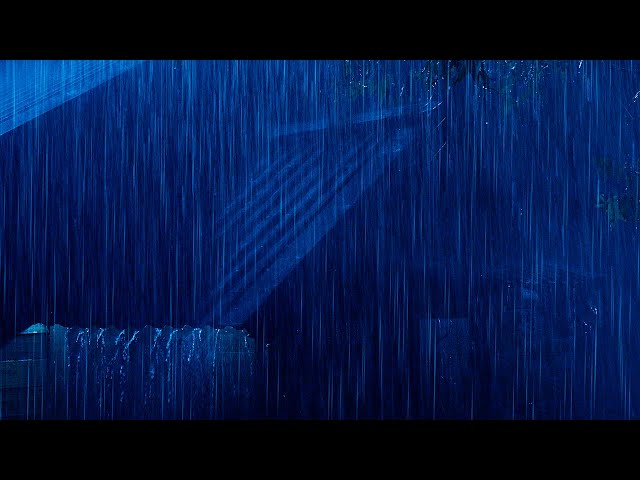 🌩️ Thunder Storm Rain on a Corrugated Metal Roof, Heavy Rainfall for Sleep & Relaxation