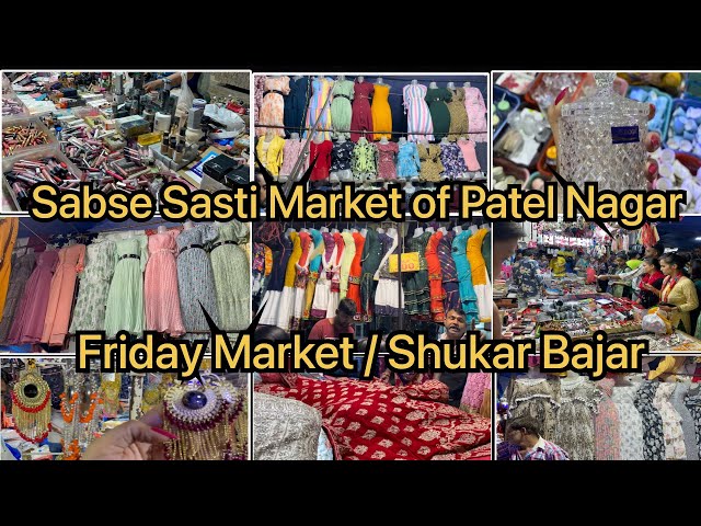 Friday Market at Patel Nagar ! Weekly Market in Delhi Festival Special Market #trending #viral #fyp