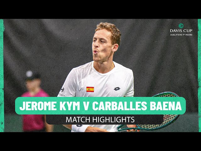 Jerome Kym v Roberto Carballes Baena | Switzerland v Spain | 2025 Davis Cup Match Highlights