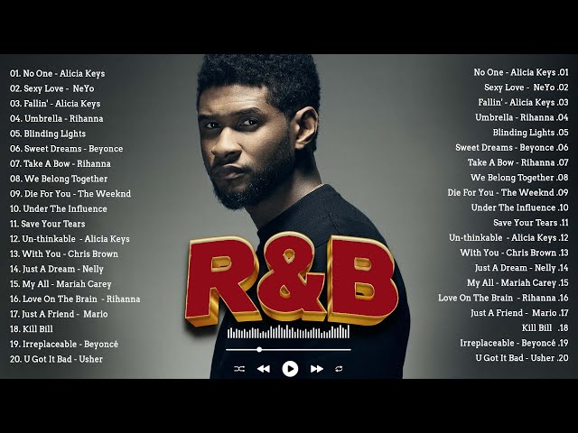 Best Of R&B MIX 90s 2000s  2023 - Mariah Carey, Usher, Ne Yo, Mary J Blige, Usher, Chris Brown