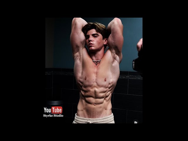 Teen Bodybuilding Fitness Model Body Pump Update Posing Misha Andriyuk Styrke Studio #fitness #abs