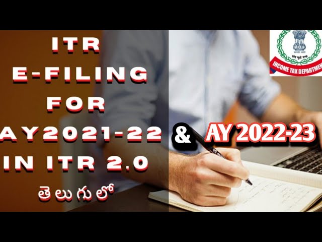 HOW TO E-FILING APPLY IN TELUGU| INCOME TAX RETURNS  FOR  AY 2022-23 and 2021-22 in telugu