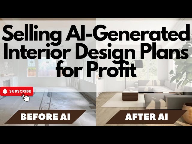 Selling AI-Generated Interior Design Plans for Profit