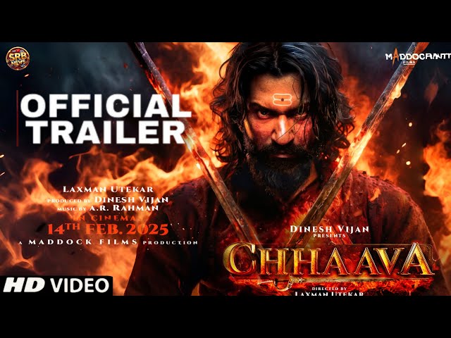 Chhaava - Official Trailer | Vicky Kaushal | Rashmika Mandanna | AkshayeKhanna | Chava Movie Trailer