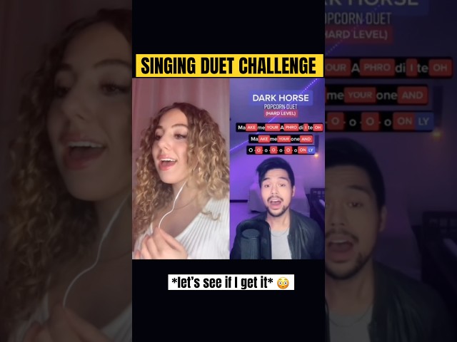 ATTEMPTING THIS VIRAL SINGING CHALLENGE!!  *DUET EDITION*🎤😬 #duet  #singing  #challenge  #shorts