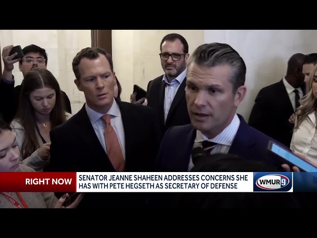 Senator Jeanne Shaheen addresses concerns she has with Pete Hegseth as secretary of defense