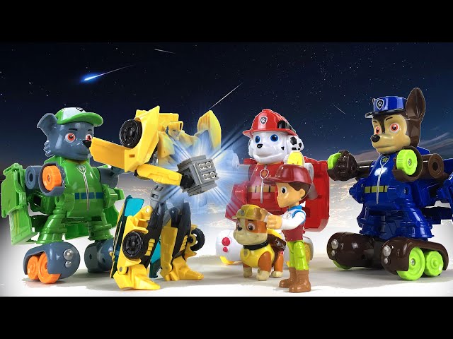 Paw Patrol TRANSFORMERS Save Bumblebee || Playtime with Keith's Toy Box